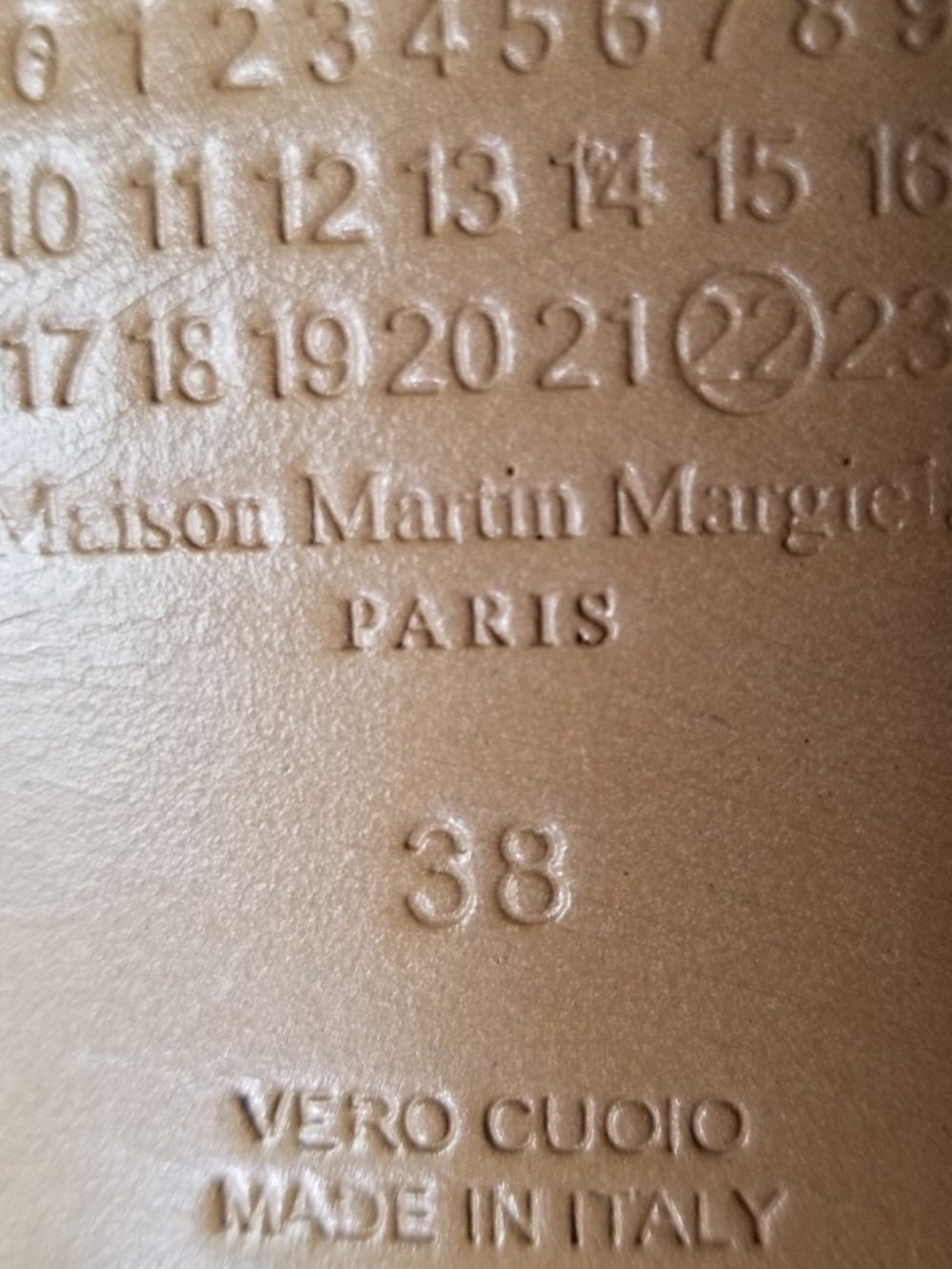 Maison Martin Margiela replica line derby Oxford in glossy black leather size 38 - Picture 8 of 9